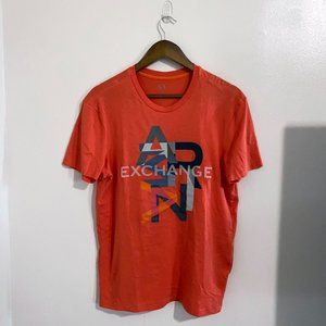 Armani Exchange Orange Graphic T-Shirt